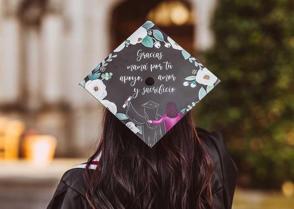 Embroidered Graduation Cap Topper Multi Color Floral Topper -   High  school graduation cap decoration, College graduation cap decoration, Graduation  cap decoration