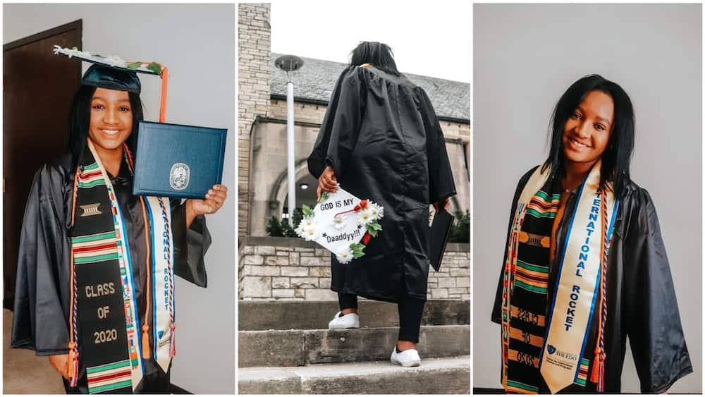 Motor accident could not stop her! Lady graduates despite challenges