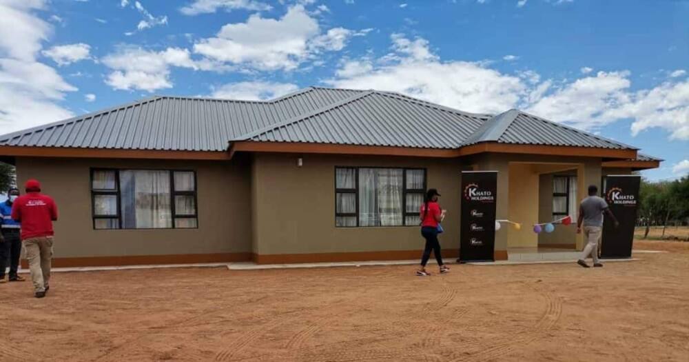 Khato Civils, Botswana, family of 16, three bedrooms, charity, pipeline construction