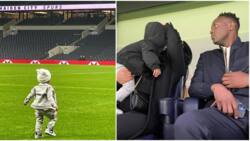 Serah Teshna Ecstatic as Son with Victor Wanyama Walks on Tottenham Hotspur's Pitch During England Visit