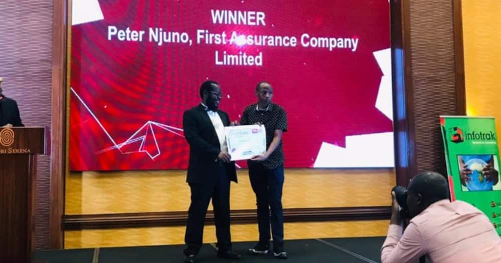 Peter Njuno was named the Young Insurance Achiever of the Year.