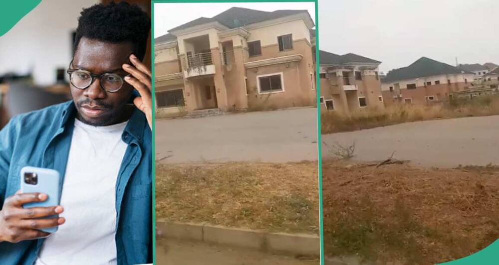 Video as man shows abandoned houses located in Abuja