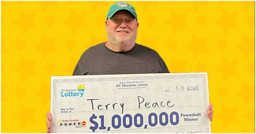 Terry Peace who won the lottery.