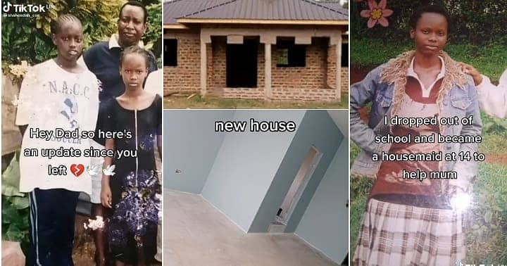 Lady builds fine house for mum, fatherless