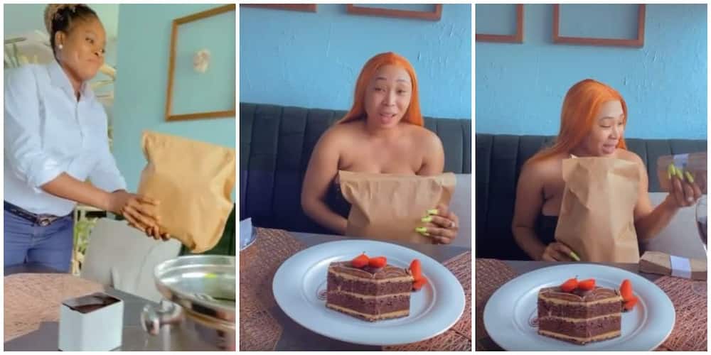 Nigerians react to video of lady being surprised with N2.5 million for saying yes to proposal