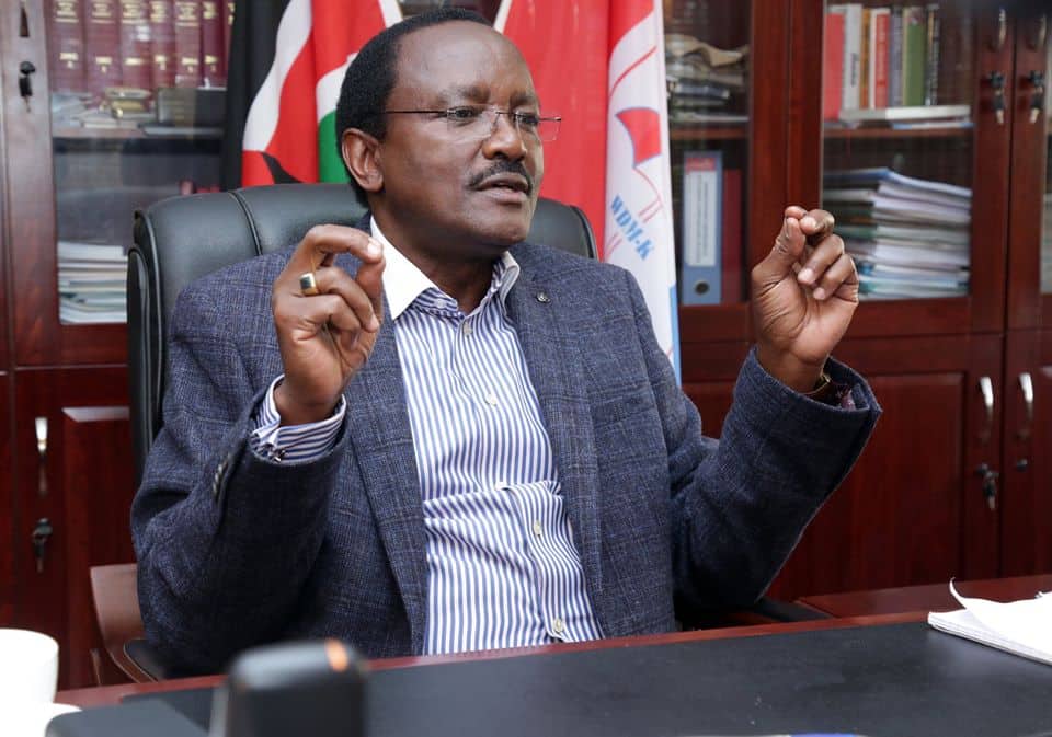 Kalonzo Musyoka drags man to court for abusing him on Whatsapp group