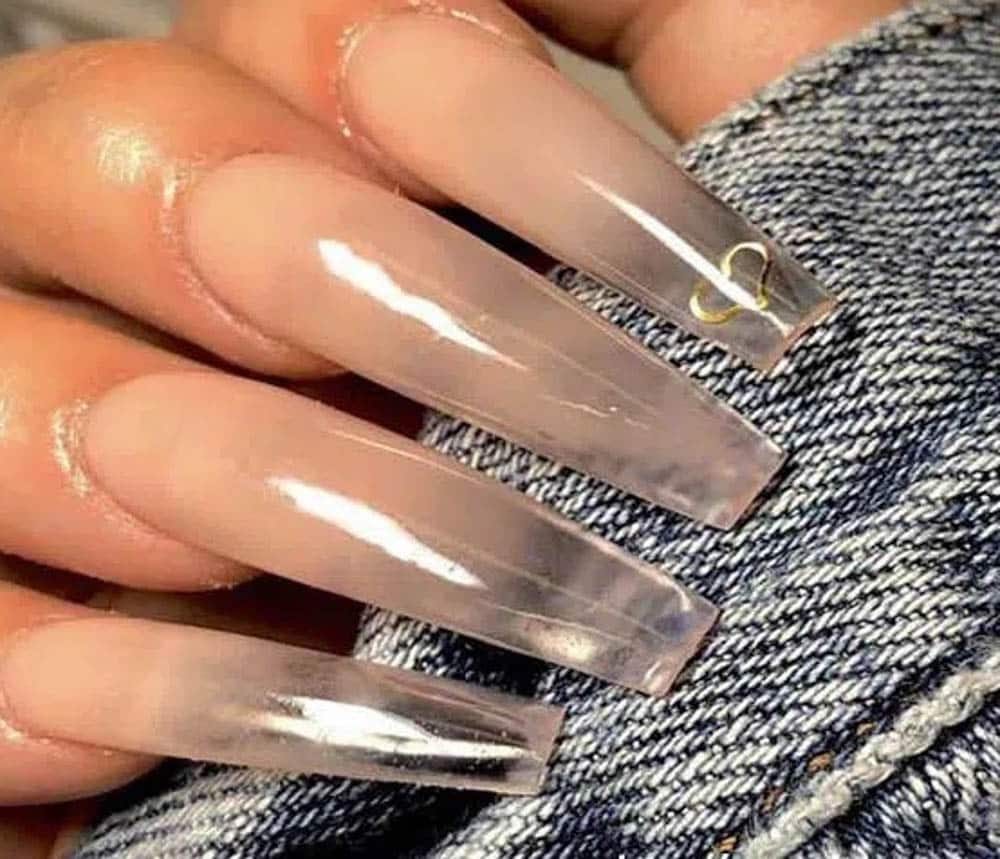 ombre coffin nail designs