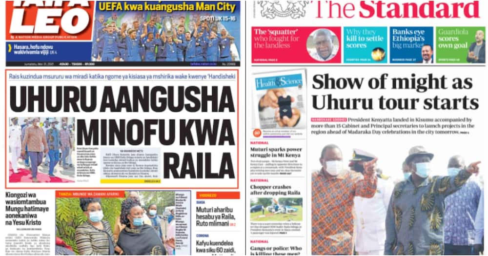 Newspaper Review For May 31: Uhuru Lands In Kisumu With Goodies