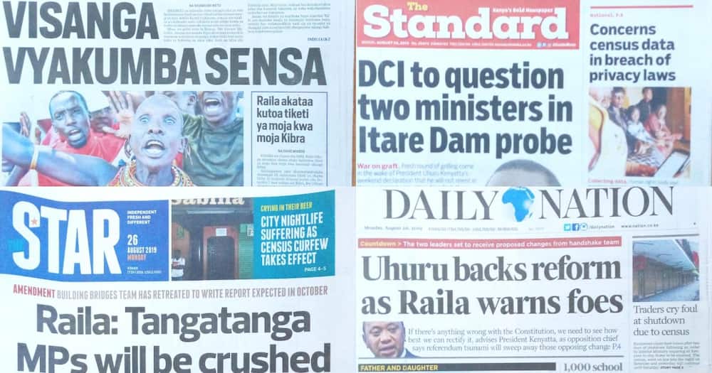 Kenyan newspapers review for August 26: Lamu OCS in trouble for biting off woman's ear