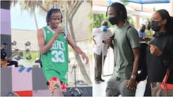 Love Wins: Juliani, Wife Lilian Nganga Spotted Holding Hands During Stroll in Mombasa