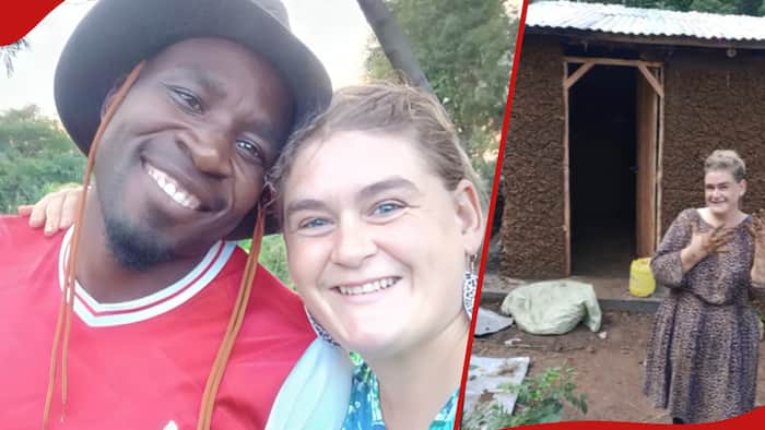 Mzungu Wife to Luhya Man Shows Great Skills in Using Mud to Build House: "Understanding Girlfriend"
