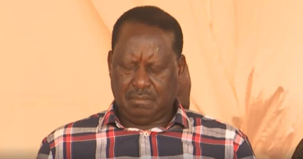Raila caught on camera dozing off during launch of Huduma Namba registration in Mombasa