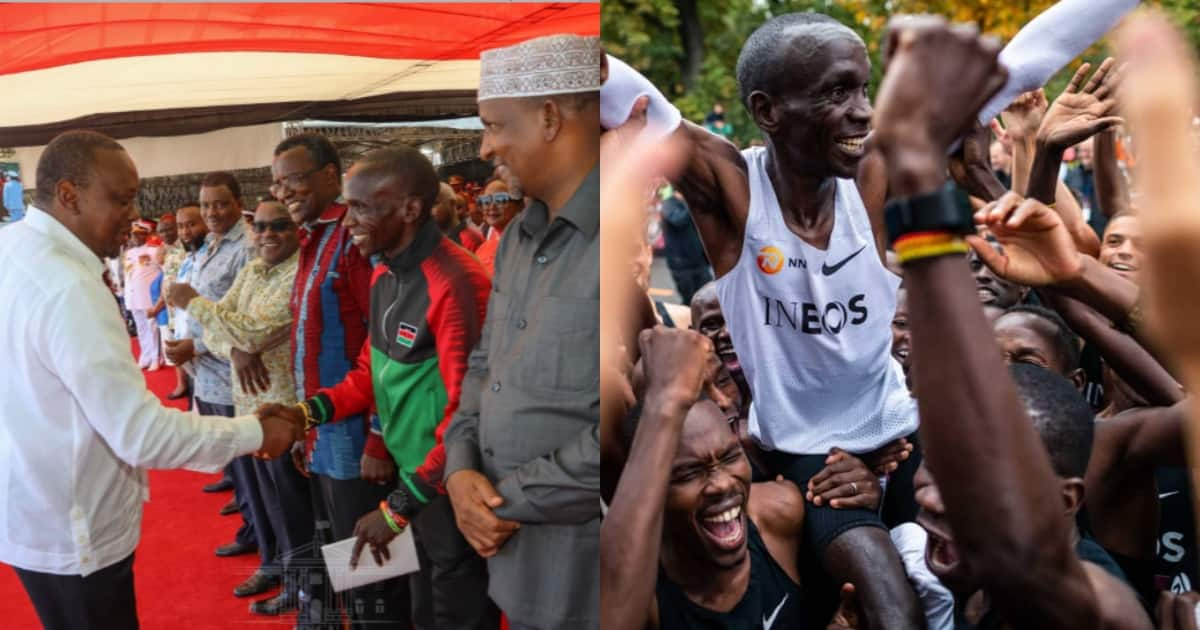 Uhuru Honours Eliud Kipchoge With The Elder Of The Golden Heart Award On Mashujaa Day Kenya News Kenyan Tribune