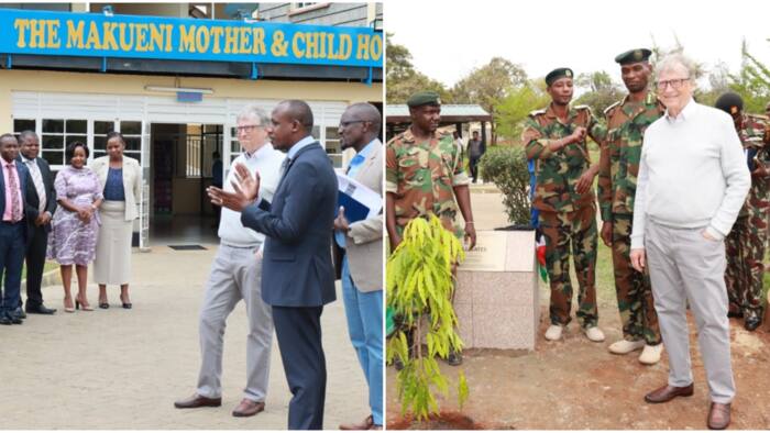 Bill Gates Visits Makueni County Hospital, Holds Private Meeting with Local Leaders