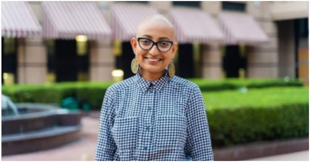 Woman chooses to stay bald over fighting for her hair.