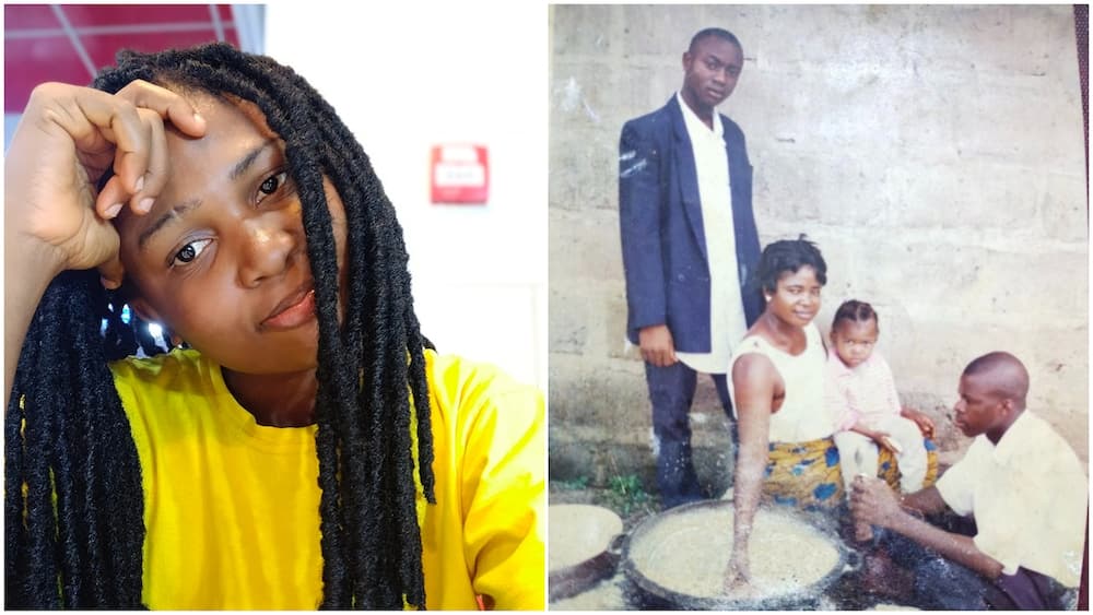 Lord, break this chain of poverty - Nigerian lady shares old family photo