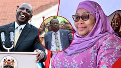 William Ruto Cracks Up Samia Suluhu in Tanzania: "Umetaja Azimio Nikakuwa na Wasiwasi"