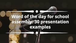 Word of the day for school assembly: 30 presentation examples