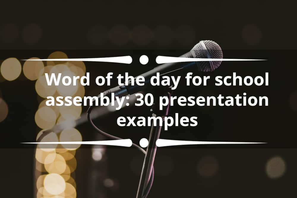 Word of the day for school assembly