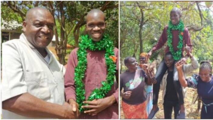 Maseno School Top Student Celebrates Stellar KCSE Results with Family, Says He Wants to Be Doctor