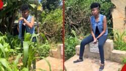 Meru Lady Breaks down after Visiting Parents' Graves: "I'll Build Nice House"