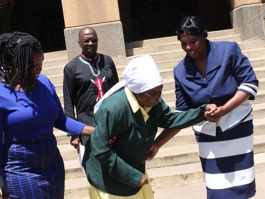 William Ruto hosts 88-year-old freedom fighter Dedan Kimathi's widow at Karen office.
