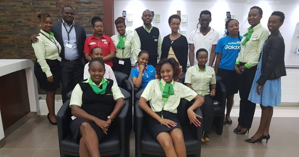Safaricom staff.