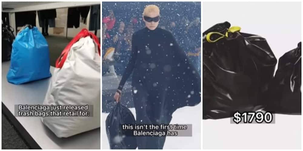 La casa de modas Balenciaga hace un escándalo por vender bolsas de basura por Ksh200,000