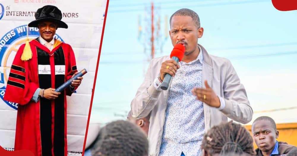 Babu Owino attracts sharp criticism after calling students who fail to graduate from campus as Form Four dropouts.