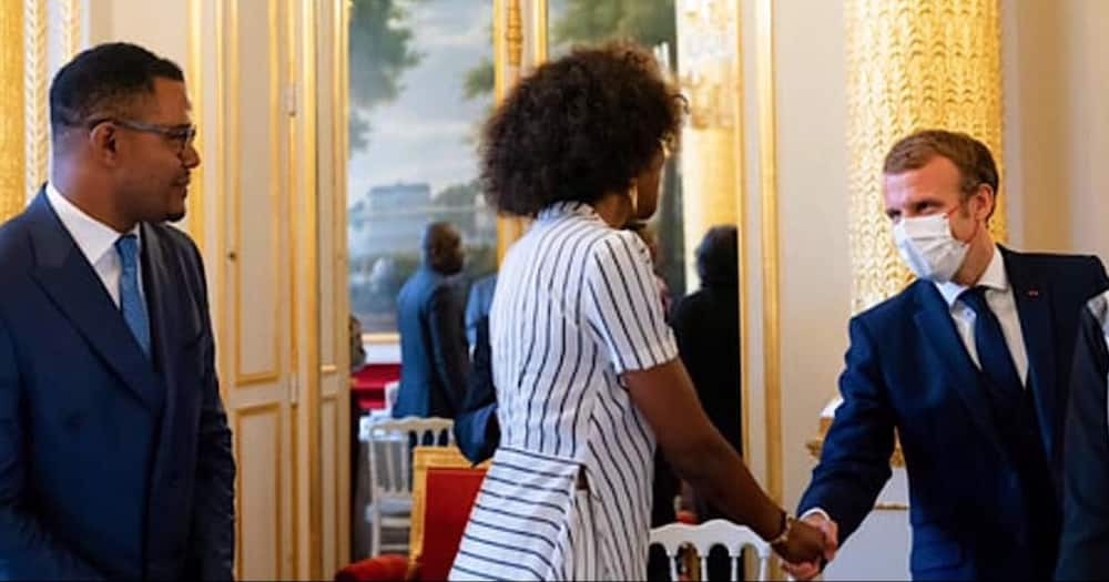 Adelle Onyango met with France President Emmanuel Macron and other top leaders.