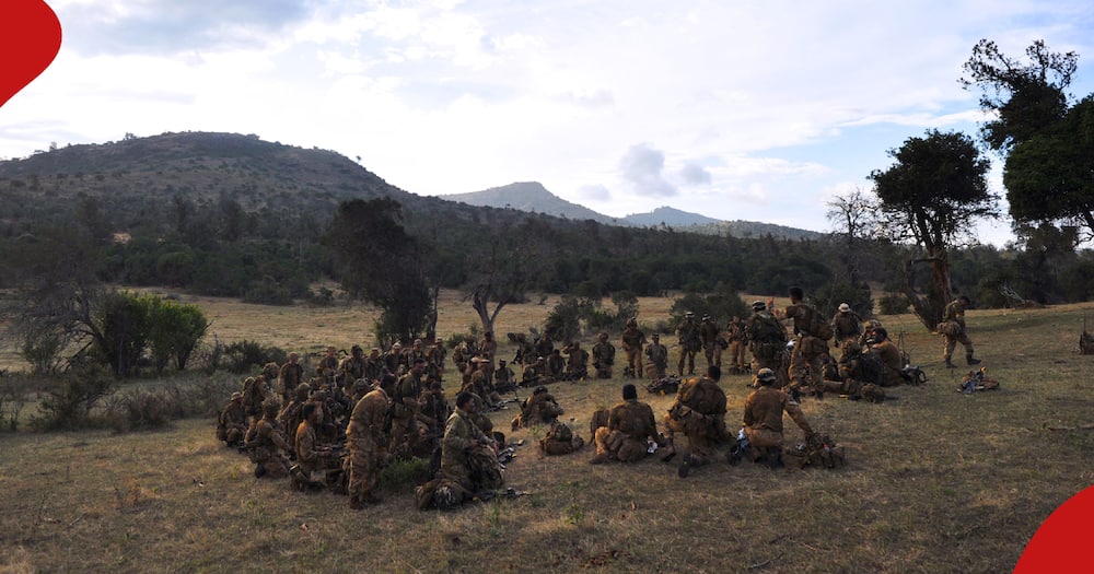 KDF soldiers at a past training.