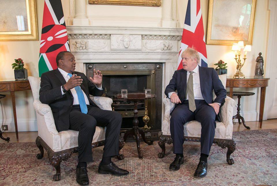 Uhuru holds private talks with UK PM Boris Johnson to discuss post-Brexit trade deals