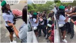 Lady Gets Robbed of Her Money Bouquet by Her Colleagues on Graduation Day