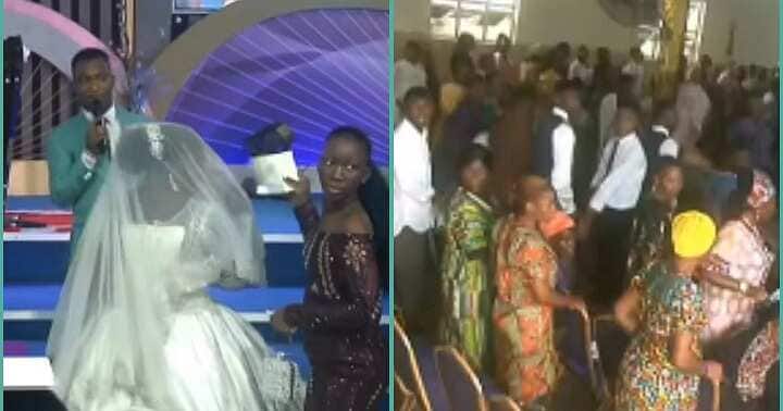 Video shows the moment a Nigerian pastor suspended wedding on D-day