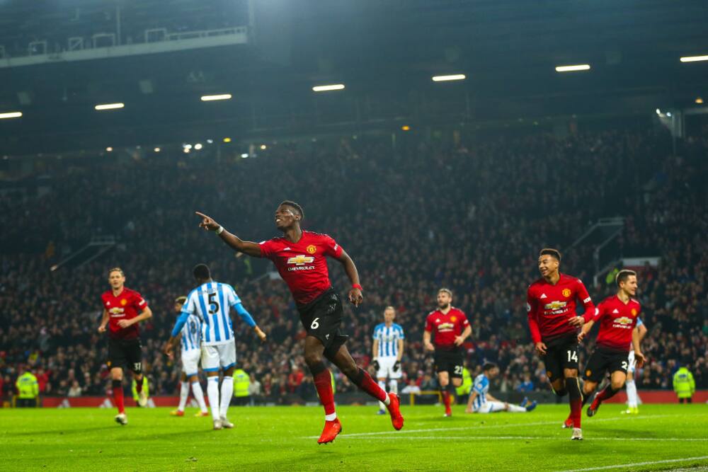 Pogba nets brace as Man United defeated Huddersfield by 3-1 on Boxing Day