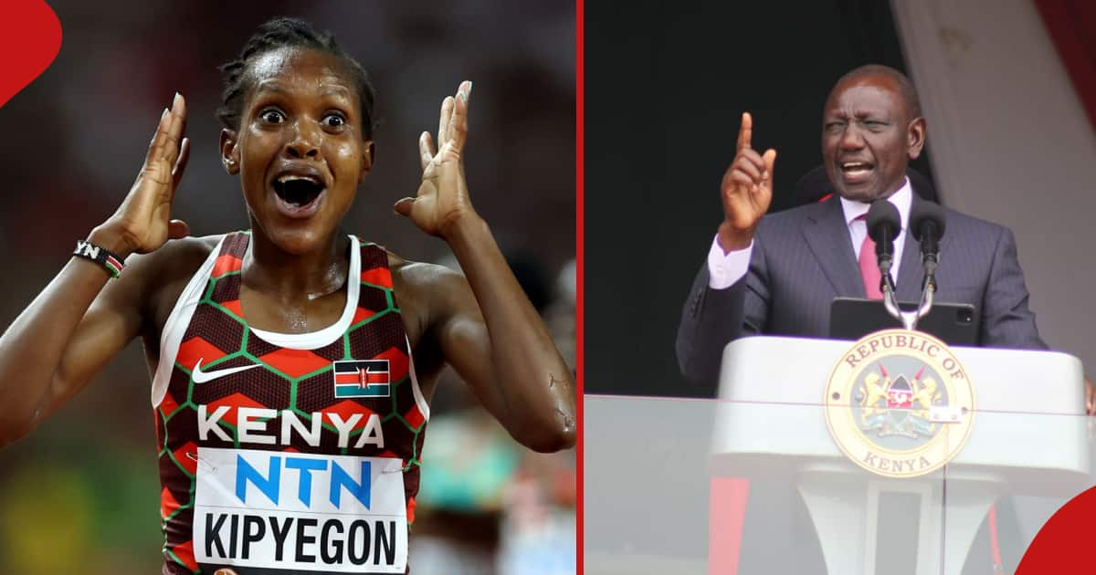 William Ruto Awards Faith Kipyegon With Elder Of The Golden Heart For ...