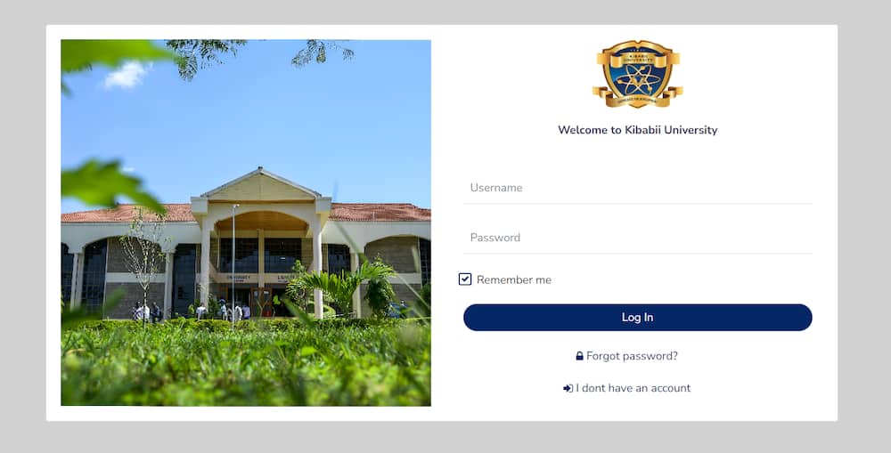 Kibabii University login portal