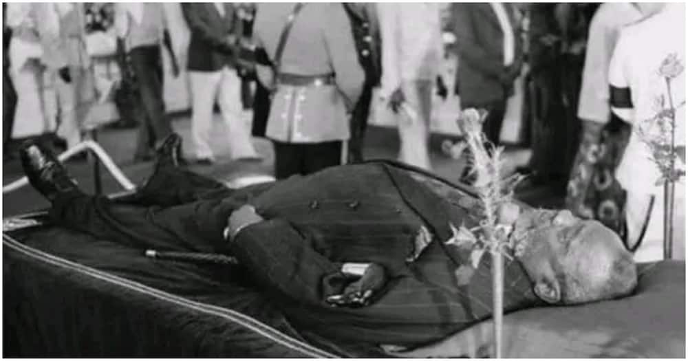 Body of Mzee Jomo Kenyatta. Photo: History KE.