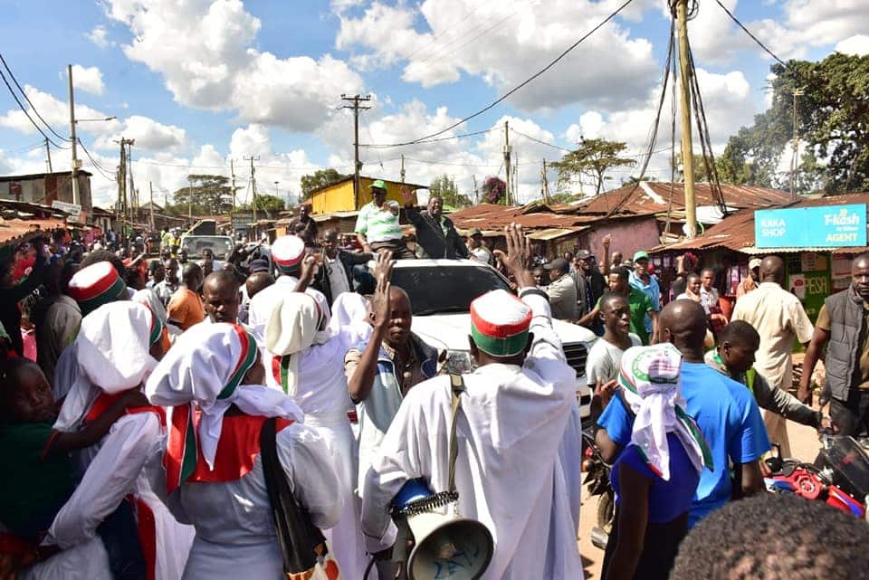 Kibra by-election campaigns turn chaotic after rowdy youth disrupt Mudavadi's rally