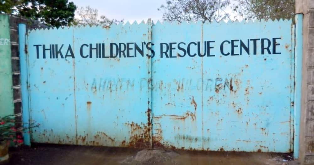 An entrance to the Thika Children's Rescue Centre.