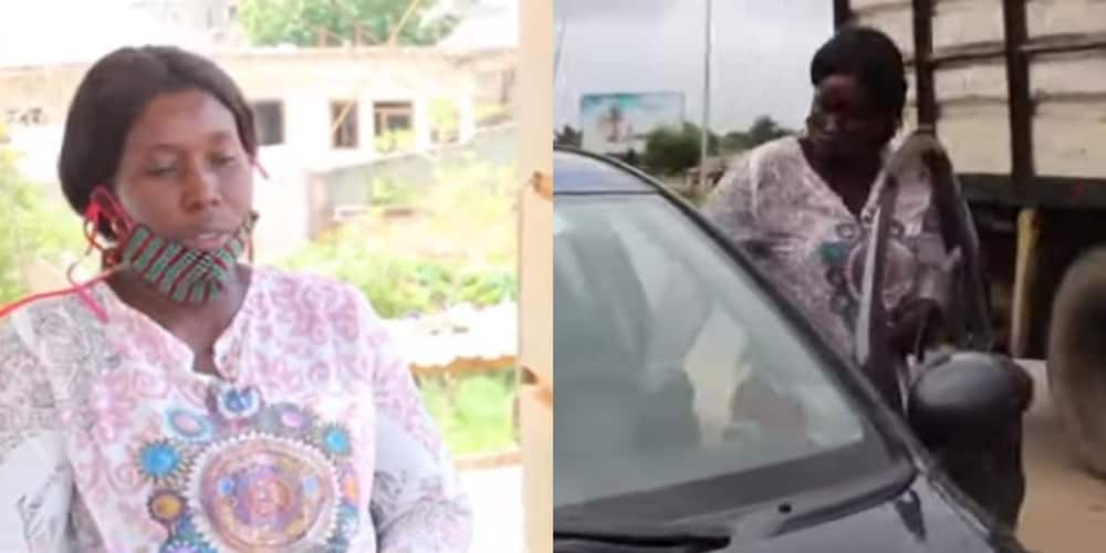 Meet Rosemary Asantewaa, the single mother of 4 children driving bolt to feed her family (Video)