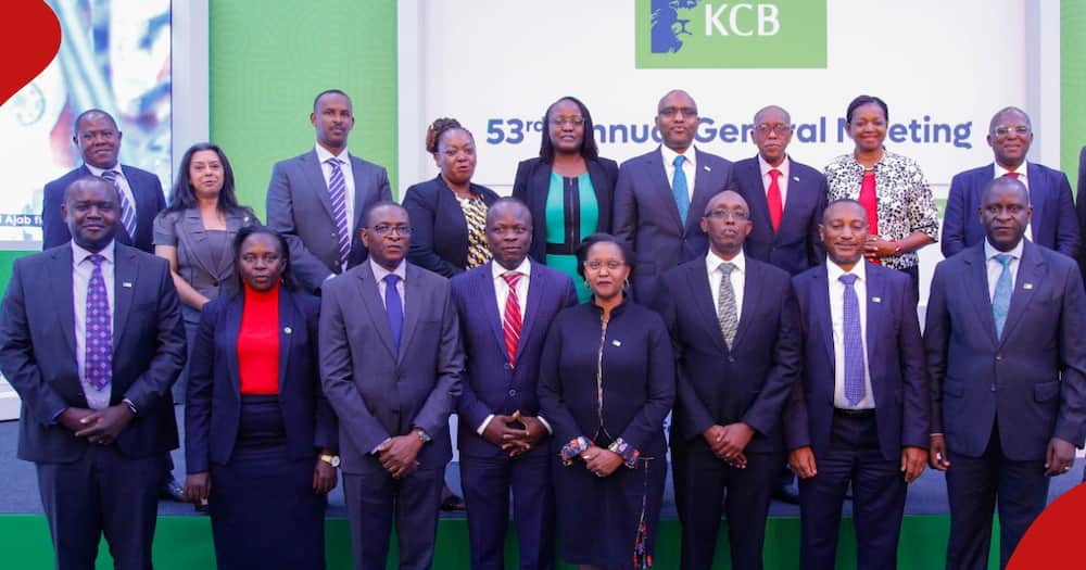 The KCB Group leadership team at a past event.