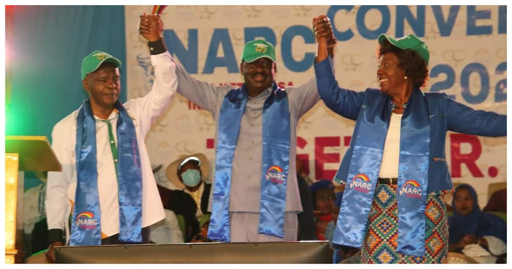 Raila Odinga at the Bomas of Kenya.