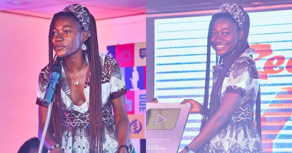 Ghanaian lady wins YT Food Creator of the Year at Zeepay YT Creators Festival and Awards.