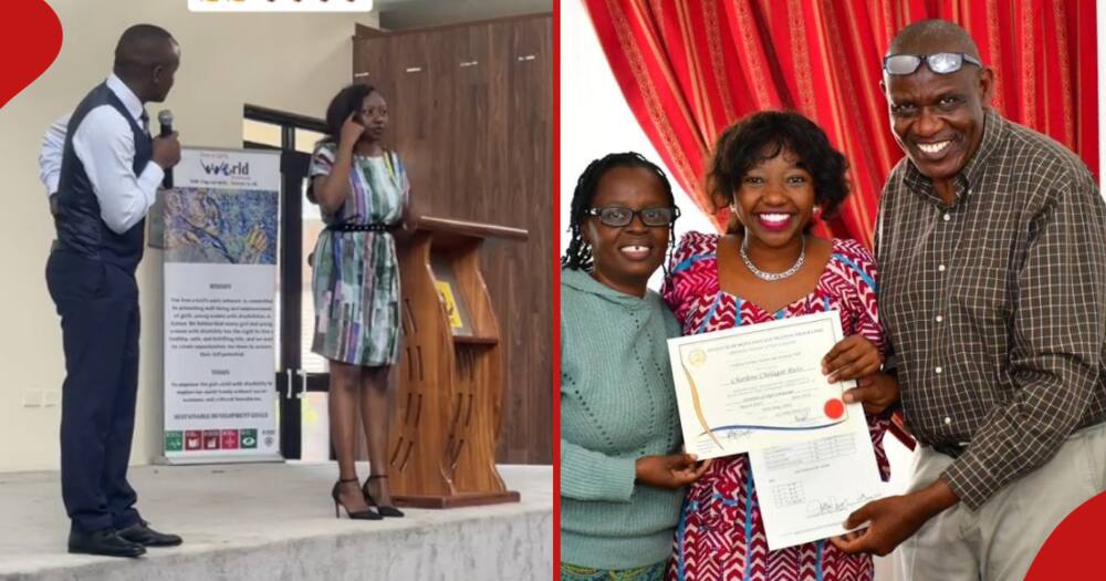 Charlene Ruto graduated from studying sign language.