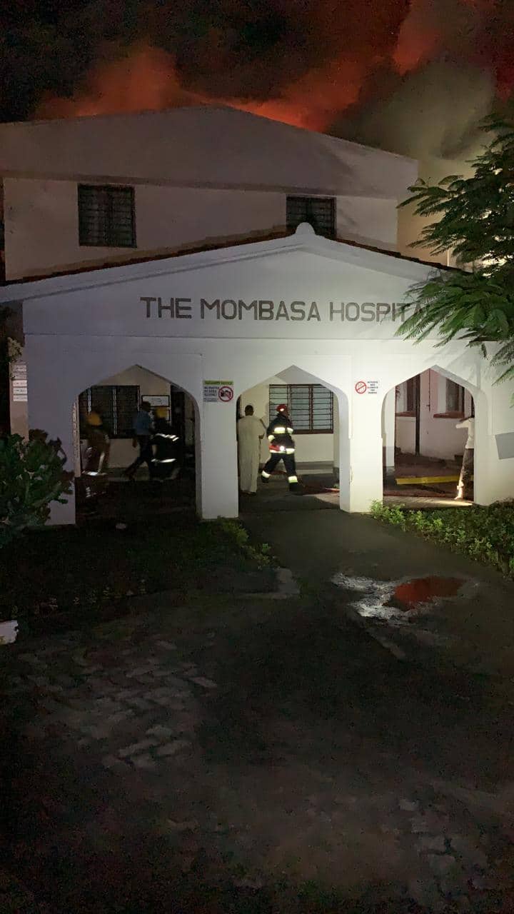 Fire that broke out at Mombasa Hospital contained