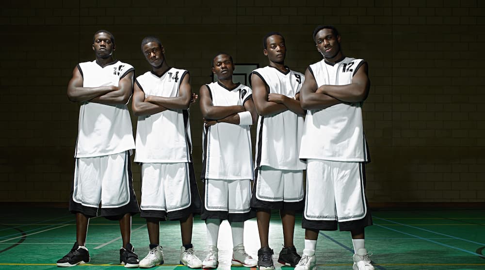 A men's basketball team