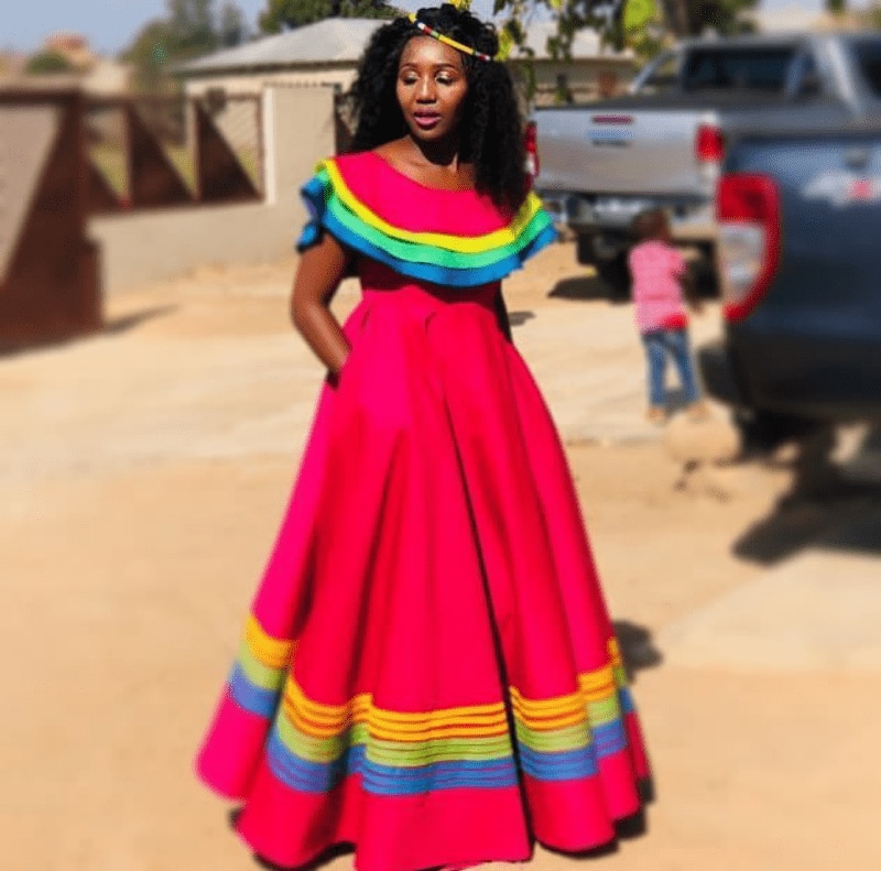 Traditional sepedi wedding clearance dresses