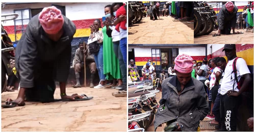 Thika: Woman Posing as Crippled Beggar 'Miraculously' Walks after Police Arrest