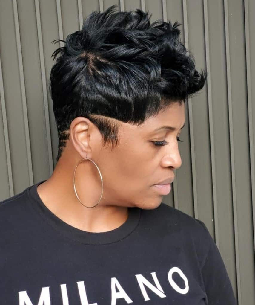 pixie short black hairstyles